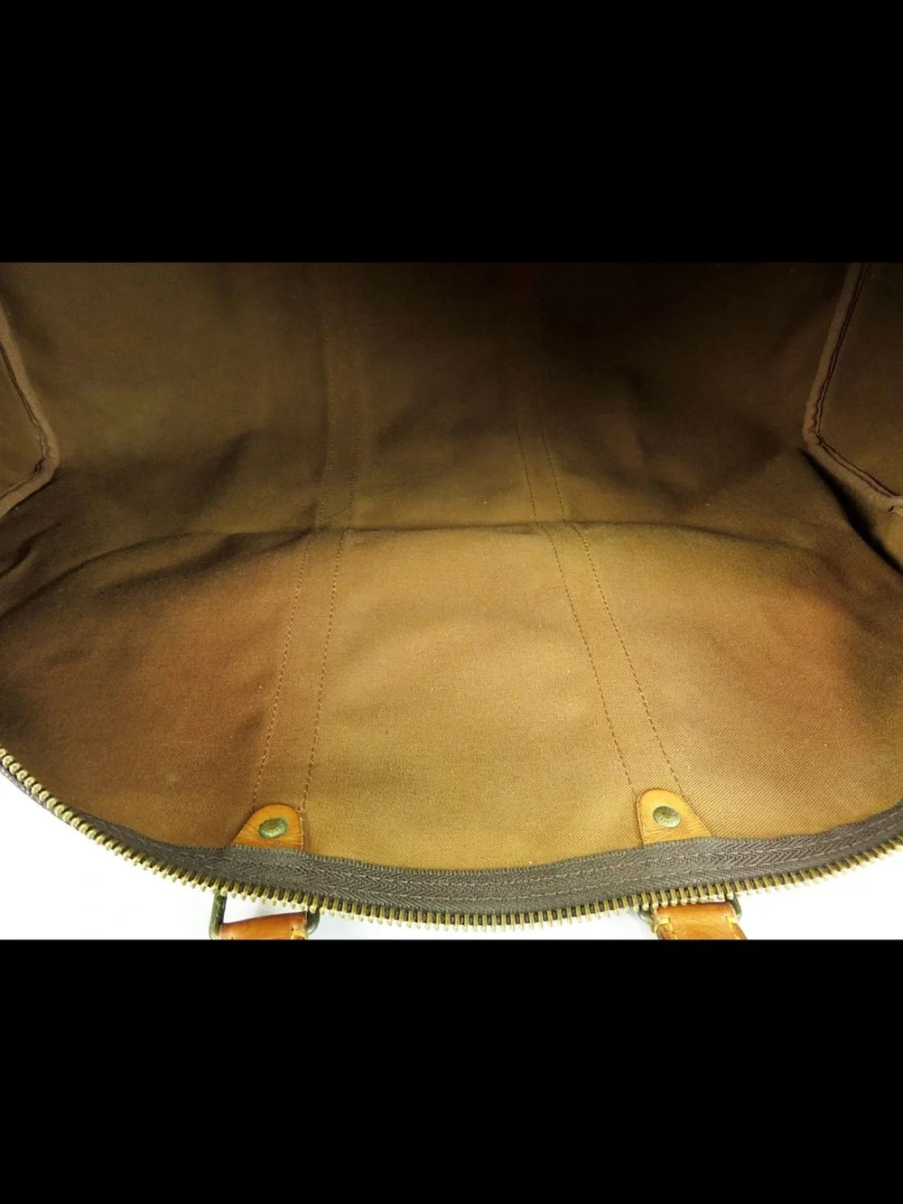 Louis Vuitton Monogram Canvas Keepall Bandoulière Duffle - Brown & Tan
